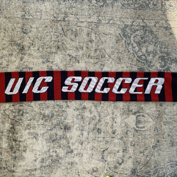 University of Illinois at Chicago Flames Soccer Scarf UIC Scarf Student Section - Picture 8 of 8